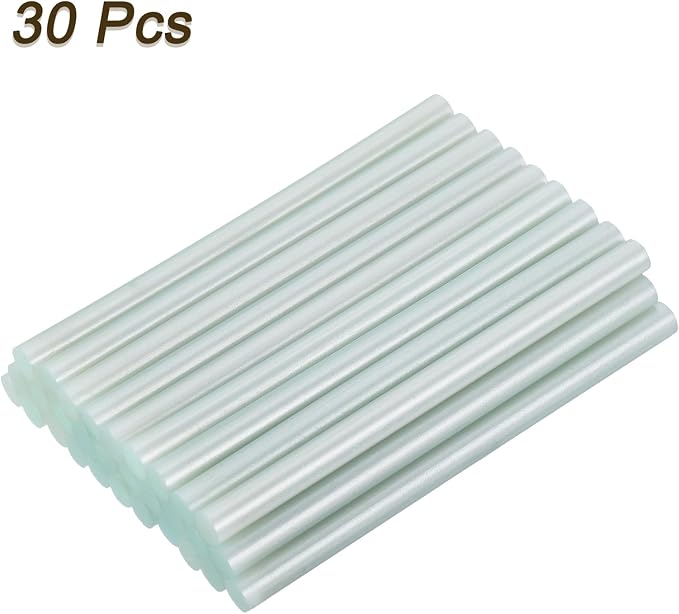 uxcell 30pcs Mini Hot Glue Gun Sticks 4-inch x 0.27-inch High Sticky Small Hot