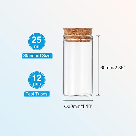 PATIKIL 25ml Test Tubes