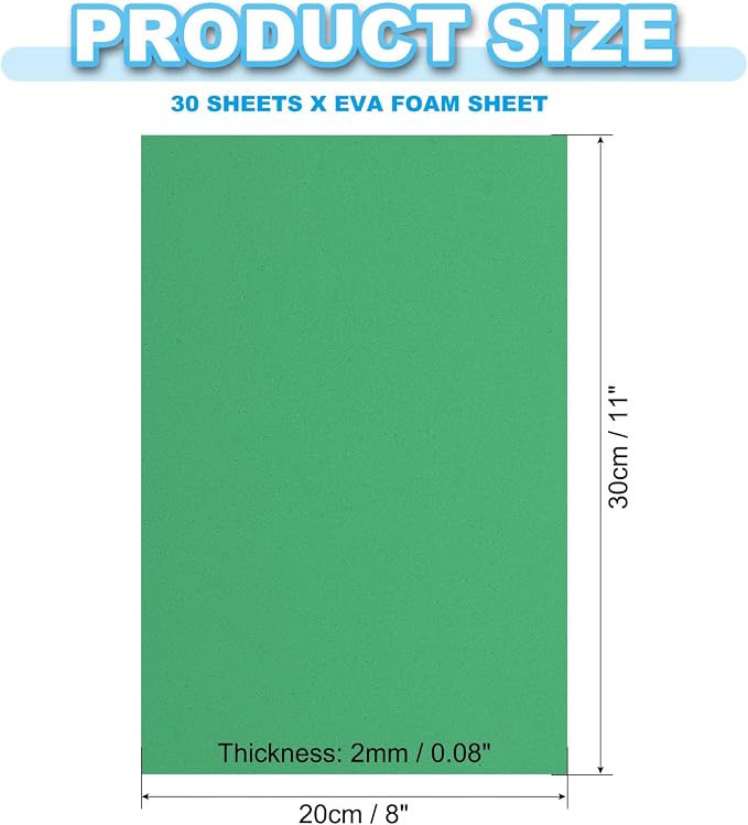 PATIKIL 30 Pack EVA Foam Sheets