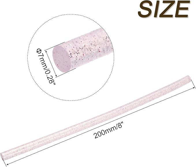 uxcell 30pcs 7mm x 200mm Mini Hot Glue Sticks