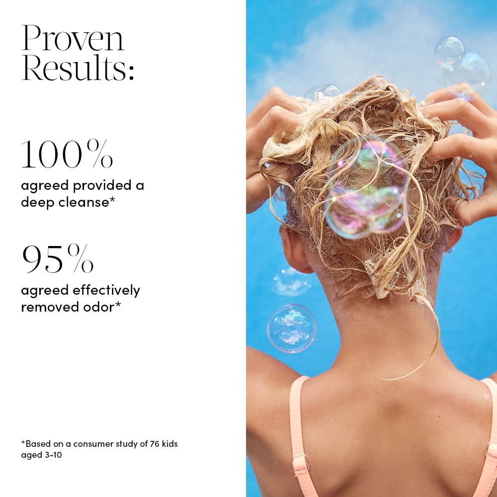 Evereden After Swim & Sports Kids Shampoo: With Cleansing Clay | Detoxifies Hair & Scalp from Chlorine, Dirt, and Sweat | Clean & Vegan Kid Shampoo for Daily Use and Any Hair Type