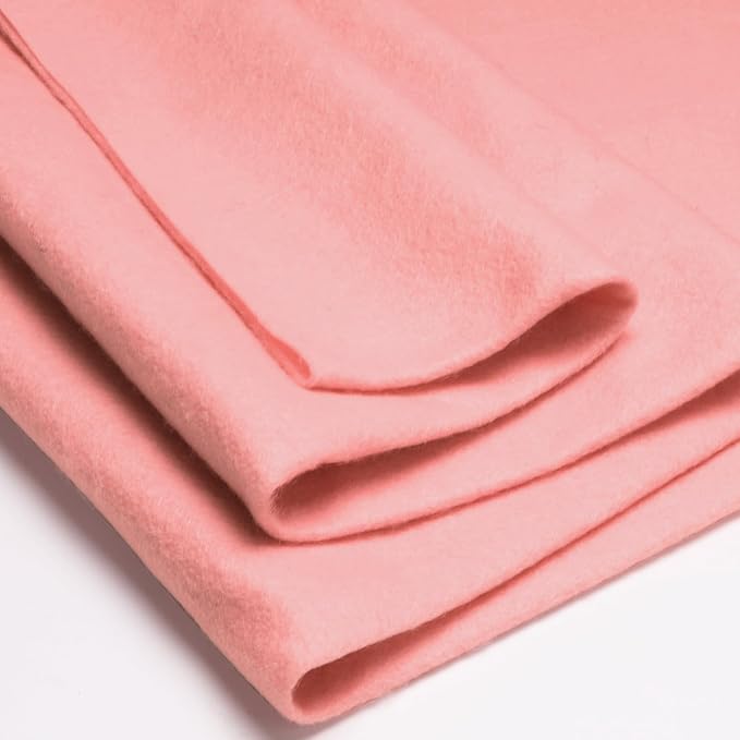 XSEINO Soft Felt Fabric, Large Single Piece, 36x108 Inch, 1.4mm Thick Nude Pink