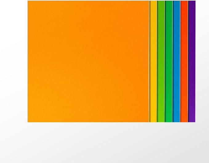 ROBOTIME 7-Pack Double-Sided Colored 1/8" Plywood Sheets