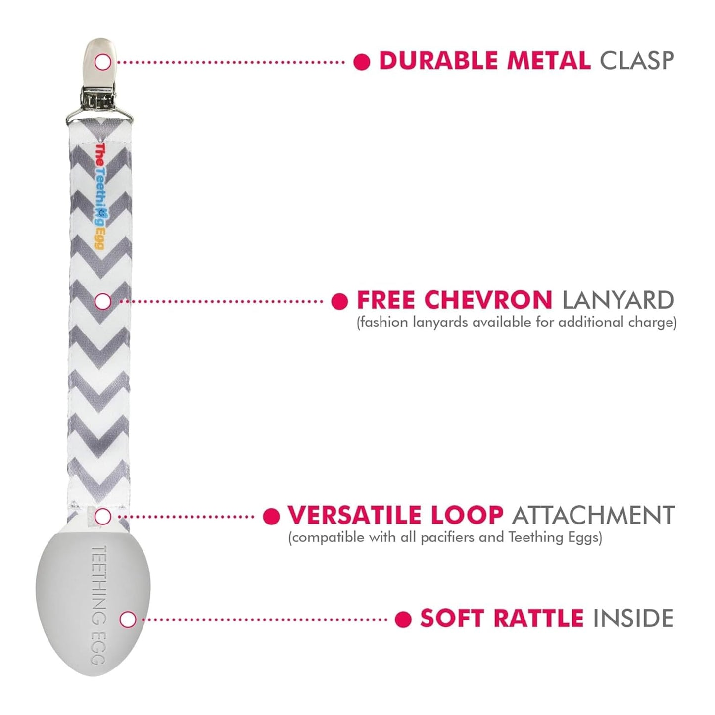 The Teething Egg and Grippie Stick - Baby Development Teething Toys 3, 4, 6, 12 Up to 18 Months Old Boy or Girl, Sensory Toys, A Baby Registry Must Have Teether, Gray