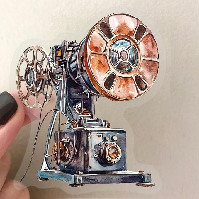 50 PCS Vintage Movie Stickers for Scrapbooking Journaling Junk Journal