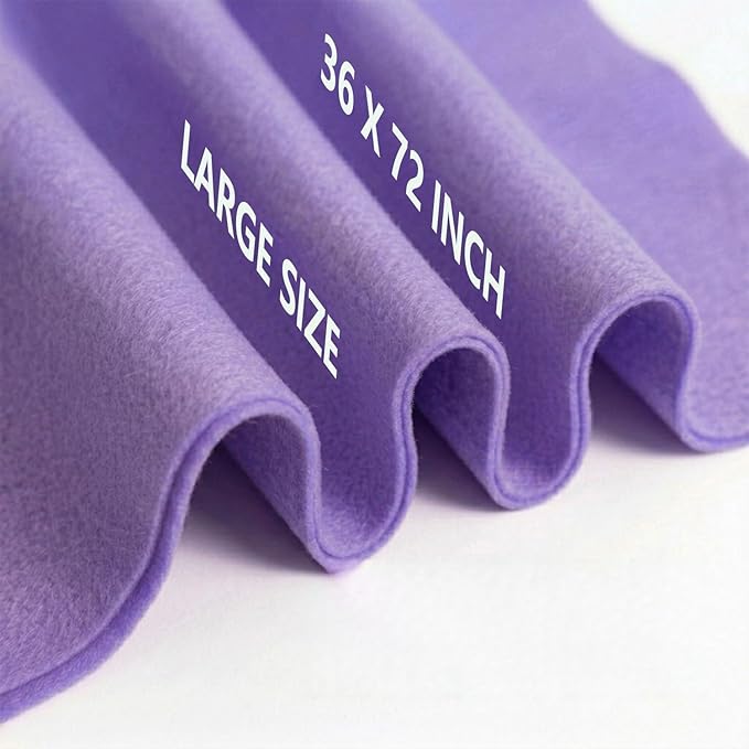 Lavender Felt Fabric 36" x 72" 1.6mm Thick Large Craft Sheet | Soft, Flexible