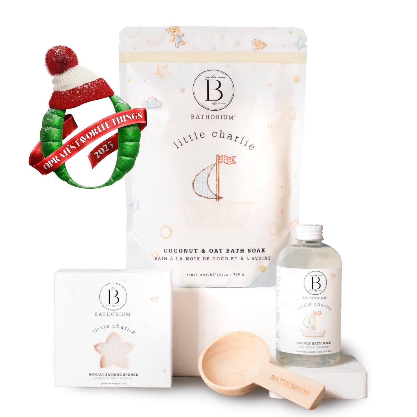 Bathorium Little Charlie Bubble Bath Milk, Gentle & Nourishing for Babies, Enriched with Coconut Milk & Oatmeal, Safe for Sensitive Skin, 8 fl.oz
