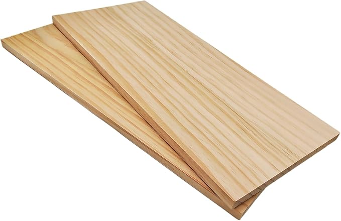 2PCS Rectangle Wood Boards Unfinished Wood Blocks