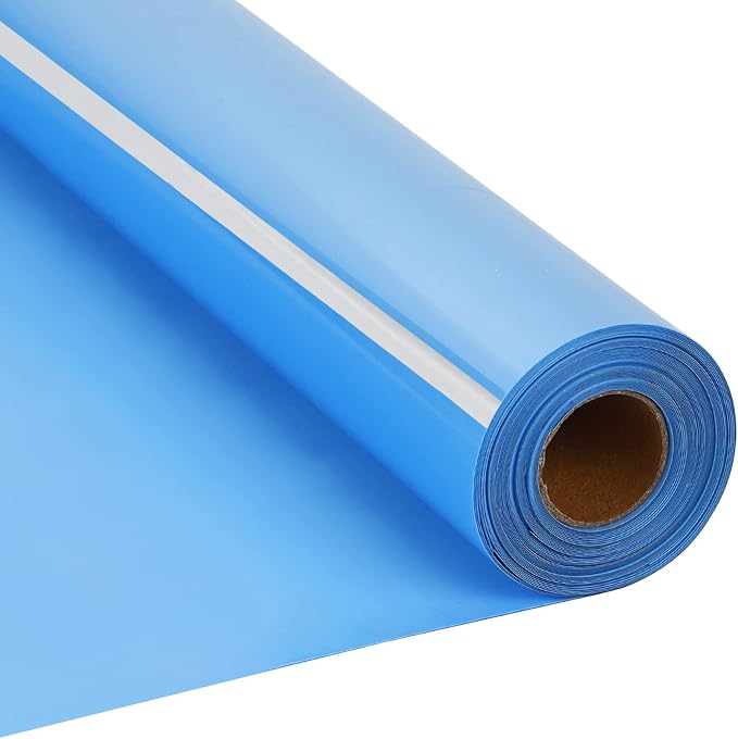 RENLITONG Sky Blue Iron on Vinyl 12Inch by 20ft Roll Heat Transfer Vinyl