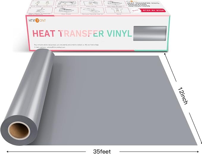 HTVRONT HTV Vinyl Rolls Heat Transfer Vinyl