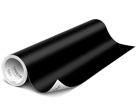 ORACAL 651 Matte Black Vinyl Durable Roll Easy to Weed Permanent Adhesive Craft