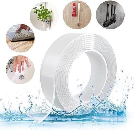 Double Sided Tape Heavy Duty, Nano Double Sided Sticky Adhesive Tape, Removable
