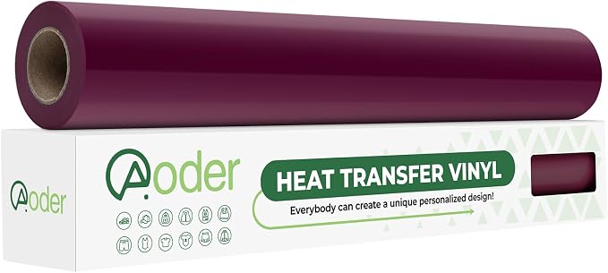 Aoder Maroon Heat Transfer Vinyl