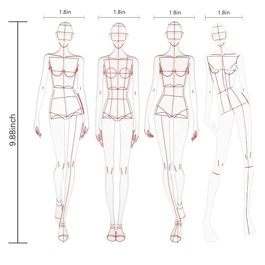 Update 4PCS Fashion Drawing Ruler, French Curve Ruler Sewing Humanoid Patterns