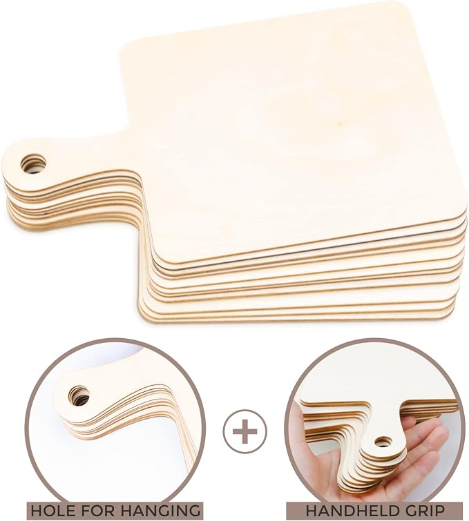 Oomcu 12 PCS Wooden Mini Cutting Board