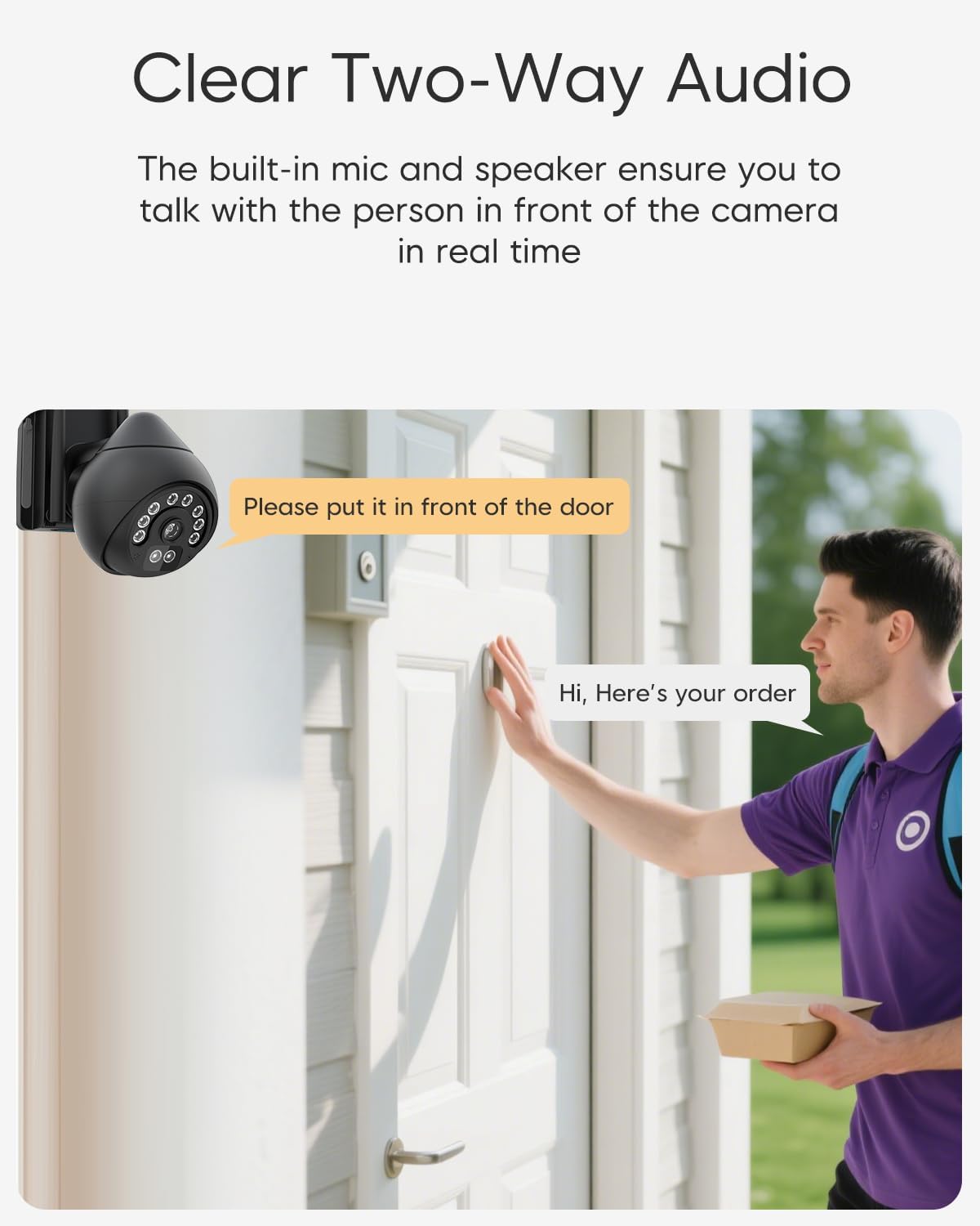 VSTARCAM 4MP Outdoor Security Camera Wireless, 2.5K, 360° View, Color Night Vision, PIR Motion Detection, Spotlight Siren Alarm, 2-Way Talk, IP66 Weatherproof, Cloud/SD Storage