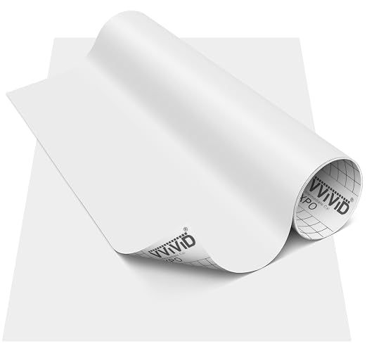 VViViD DECO65 Matte Pastel Light Grey Permanent Adhesive Craft Vinyl