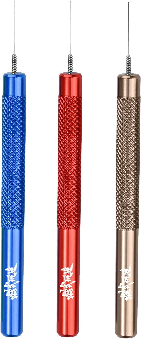 ANSAI 3-Piece 3 Colors Mini Precision Hobby Tool Set, Metal Applicator Needles