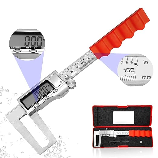 Disc Brake Rotor Micrometer, 6 Inch Brake Rotor Caliper Measuring Tool of Inch