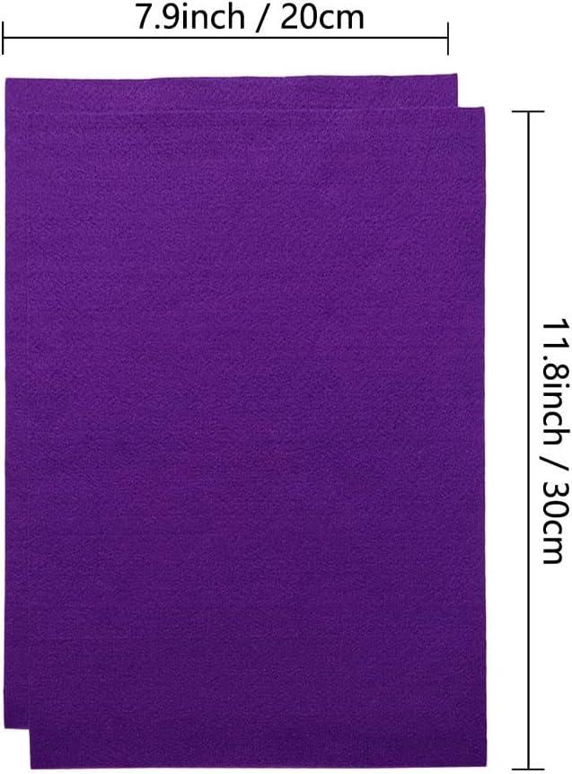 Jtnohx Color Felt, Soft Felt Sheets, 1.4mm Thick 8"x12" Handicraft Felt Fabrics