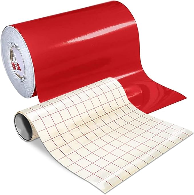 ORACAL 651 Glossy Vinyl Roll – Red Permanent Adhesive Film