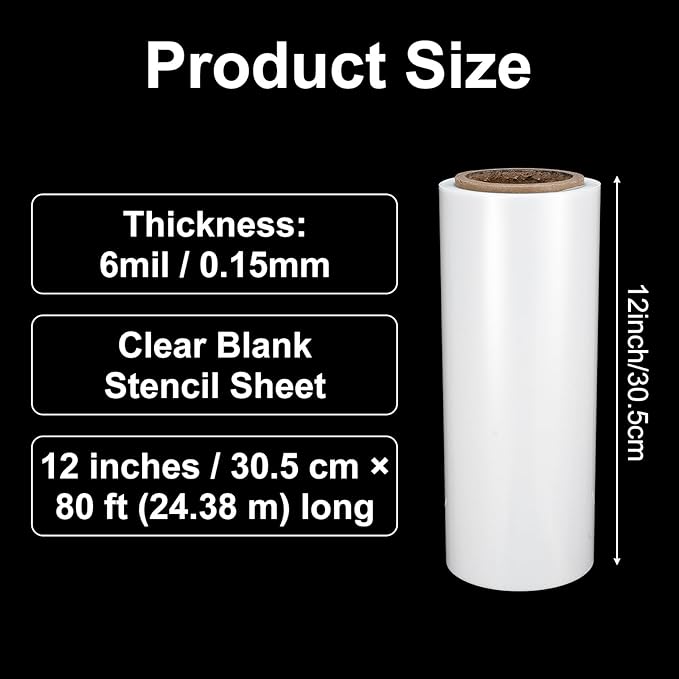 Translucent Blank Mylar Stencil Sheet,