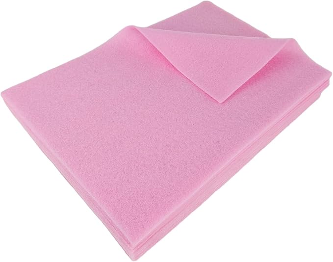 Jtnohx Color Felt, Soft Felt Sheets, 1.4mm Thick 8"x12" Handicraft Felt Fabrics