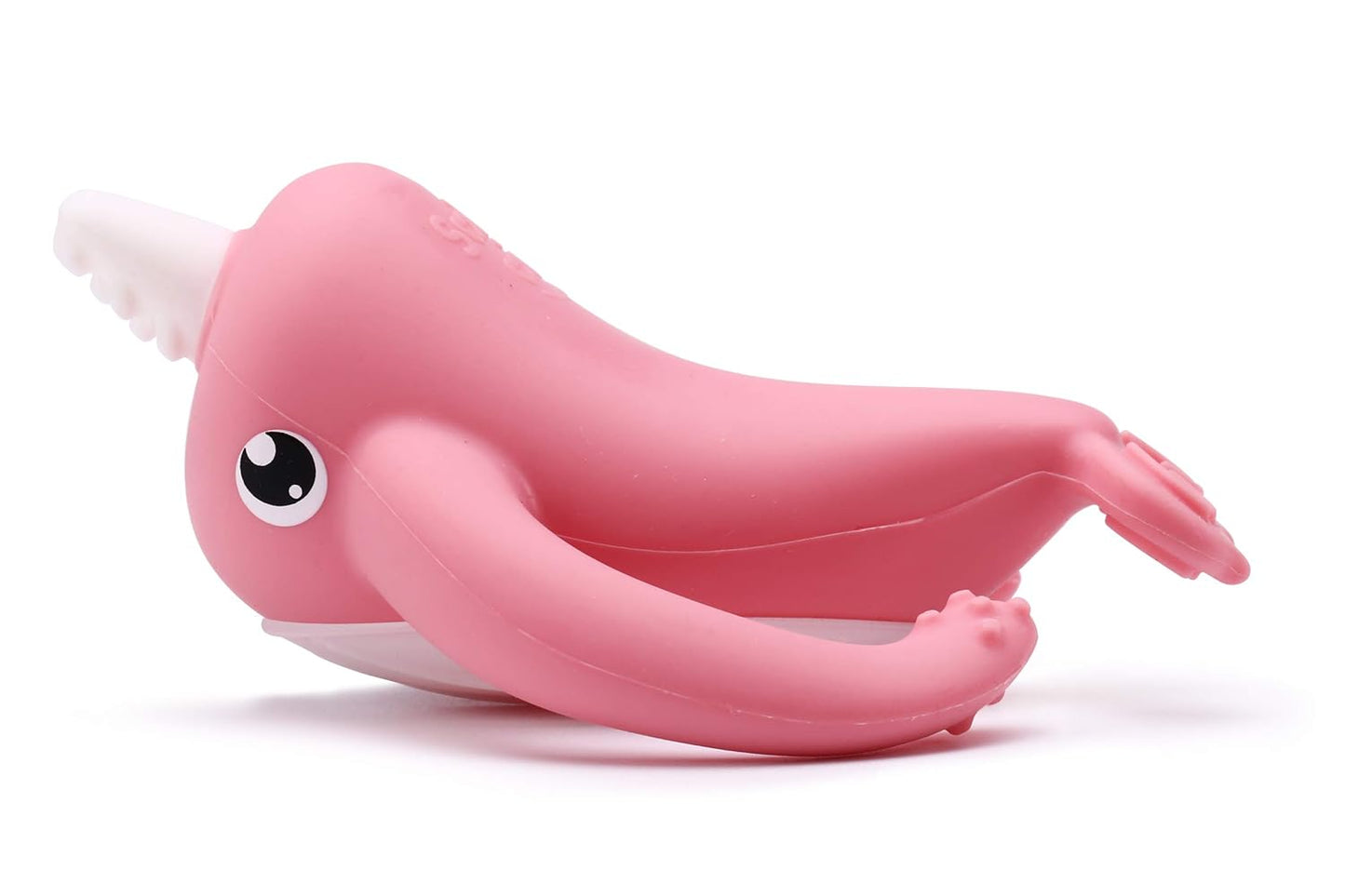 Smily Mia Narwhal Silicone Baby Teether for 3-6Months, Teething Toys 6-12Months, Best Toys for 4Months Babies, Sensory Toys for Teething Babies, Chew Toys for Teething Pain Relief, Pink