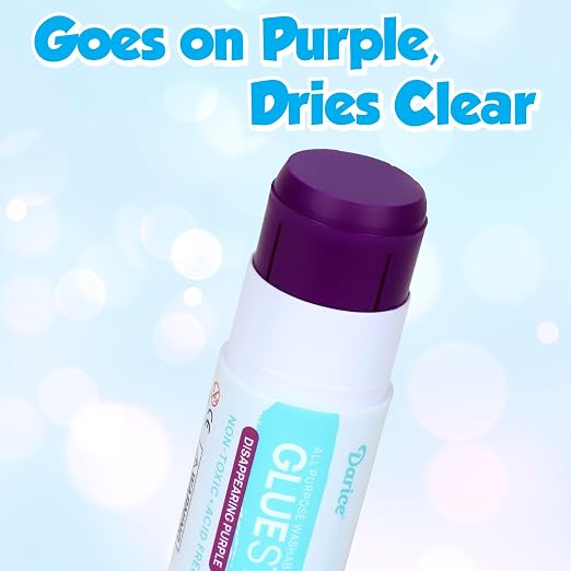 Darice Giant Disappearing Purple Glue Sticks, Large 115-gram Jumbo XL Glue Stick