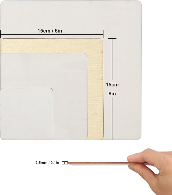 120 PCS Unfinished Plywood Sheets