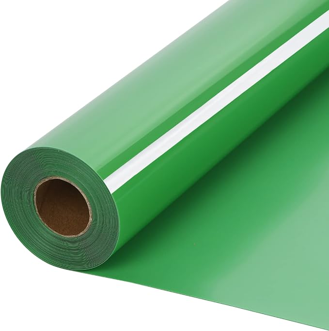 HTVVETUR Apple Green HTV Iron on Vinyl 12Inch by 35ft Heat Transfer Vinyl