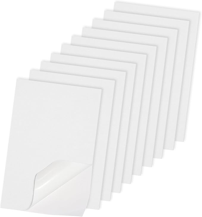 Adhesive Foam Sheets, 7x11.3 Inch Craft Eva Foam Sheets, 2mm Thick 10 Pcs