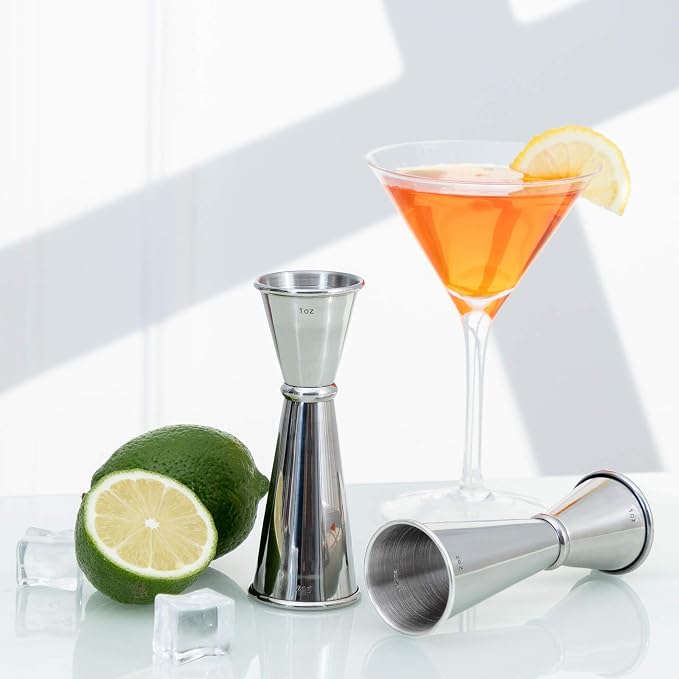 Briout Jigger for Bartending, Double Cocktail Jigger Japanese Premium 304