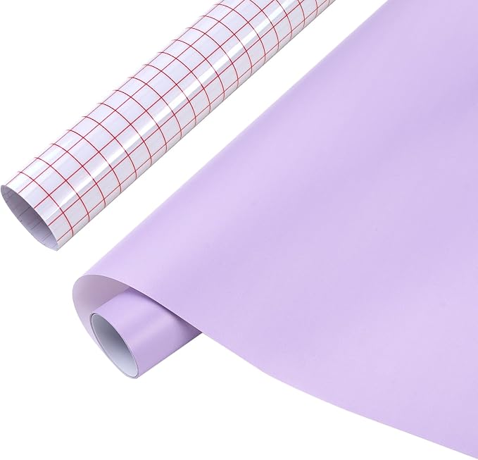 Tintnut Boho Permanent Vinyl Roll 12in x 5ft Pale Lilac Adhesive Vinyl | Solid