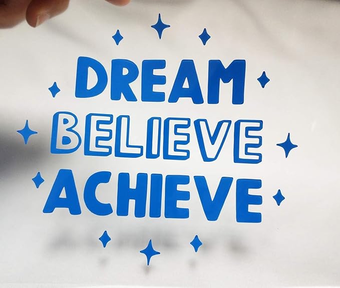 guangyintong Heat Transfer Vinyl Lake Blue HTV Rolls, Glossy Surface HTV Vinyl