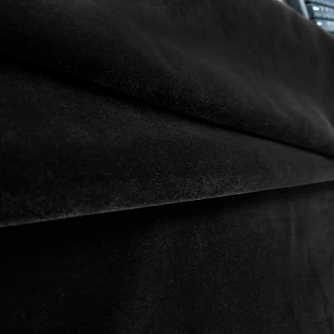 Black Self Adhesive Velvet Fabric Sticky Felt Sheets