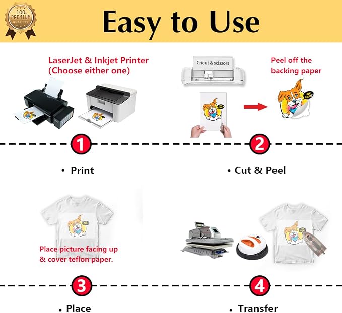 TransOurDream Iron on Heat Transfer Paper
