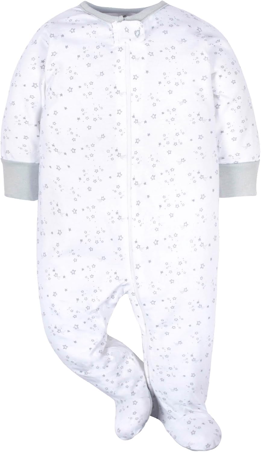 Gerber Baby Girls 4 Pack Sleep 'N Play Footie