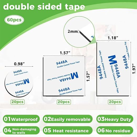 Double Sided Foam Tape Strong Pad Mounting