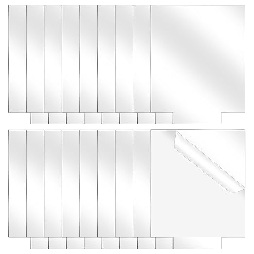 18-Pack Semi-Transparent Acrylic Sheets