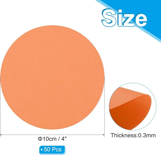 PATIKIL 4inch Circle Card Stock