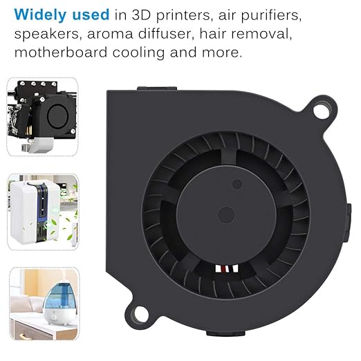 GDSTIME 5V USB Blower Fan 60mm, 60mm x 60mm x 15mm Brushless DC Cooling Blower Fan
