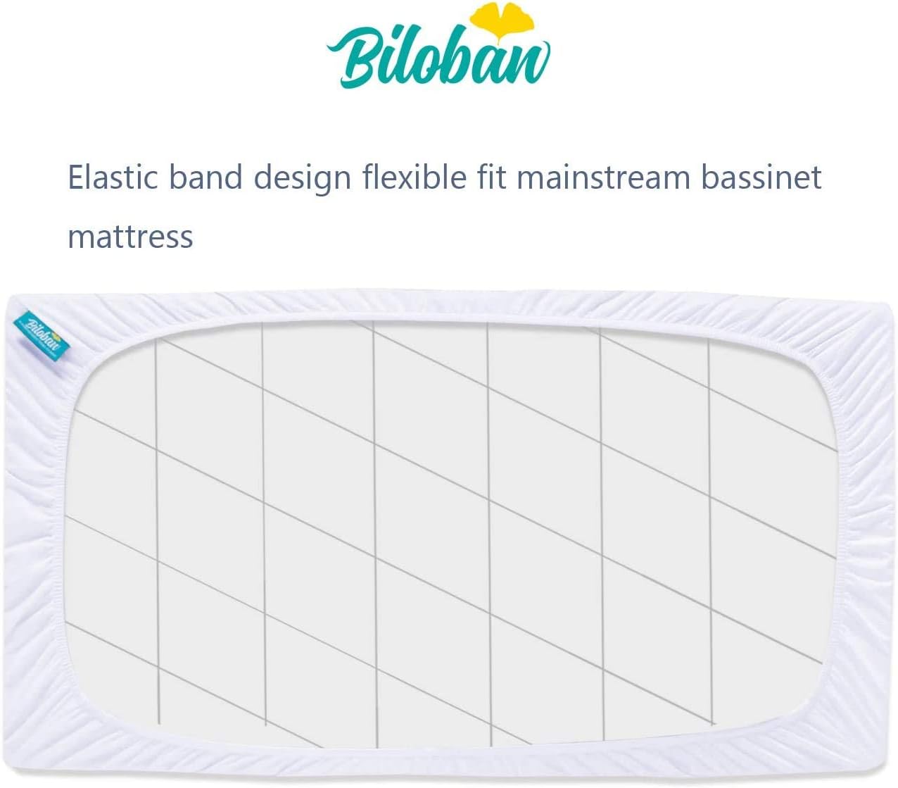 Waterproof Quilted Bassinet Mattress Pad Cover Compatible with Arm's Reach Clear-Vue, Cambria, Mini Ezee 2 in 1Co-Sleeper Bassinet 2 Pack, Ultra Soft Surface, Breathable and Easy Care