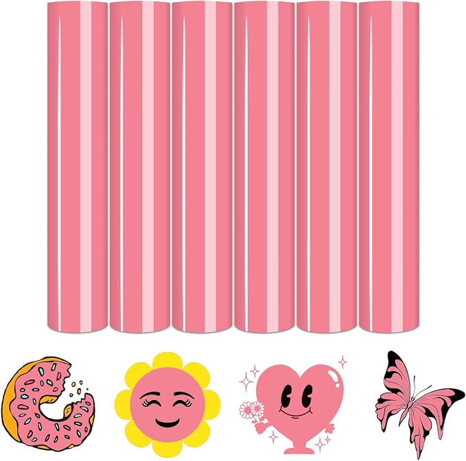 Tintnut Plumeria Color Heat Transfer Vinyl, easy cut & weed, stretch washable