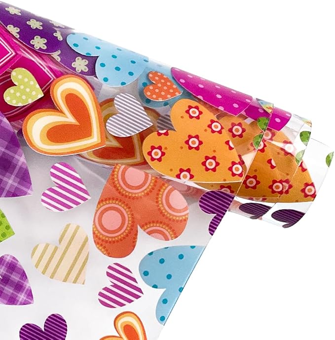 ONEART | Printed TPU Jelly Faux Leather 12 x 53 inches Transparent Clear Jelly