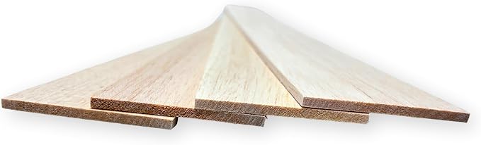 Proartek PK00042 Model BWH005X010 Pack of 10 Balsa Wood Sheets, and