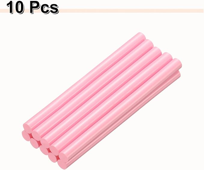 HARFINGTON 10pcs Hot Glue Sticks 0.43" Dia x 5.91" Long EVA Mini Hot Melt