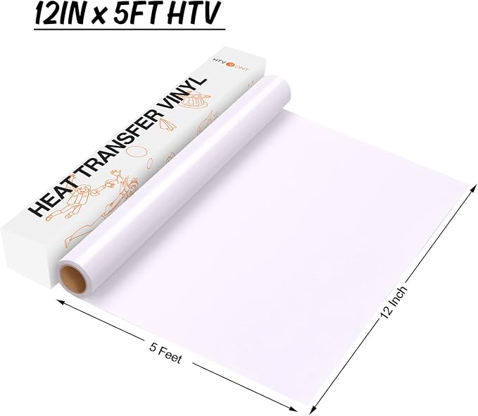 HTVRONT HTV Vinyl Rolls Heat Transfer Vinyl