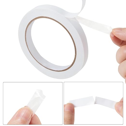 1/4" 4 Rolls Double Sided Adhesive Sticky Tape