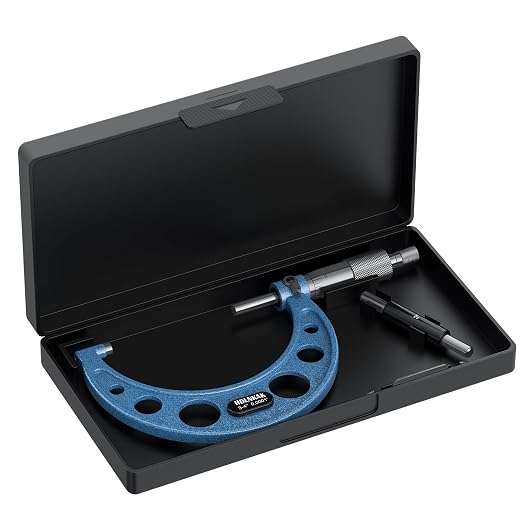 HDLNKAK Outside Micrometer Set, 3-4" Machinist Micrometer, 0.0001" Graduation